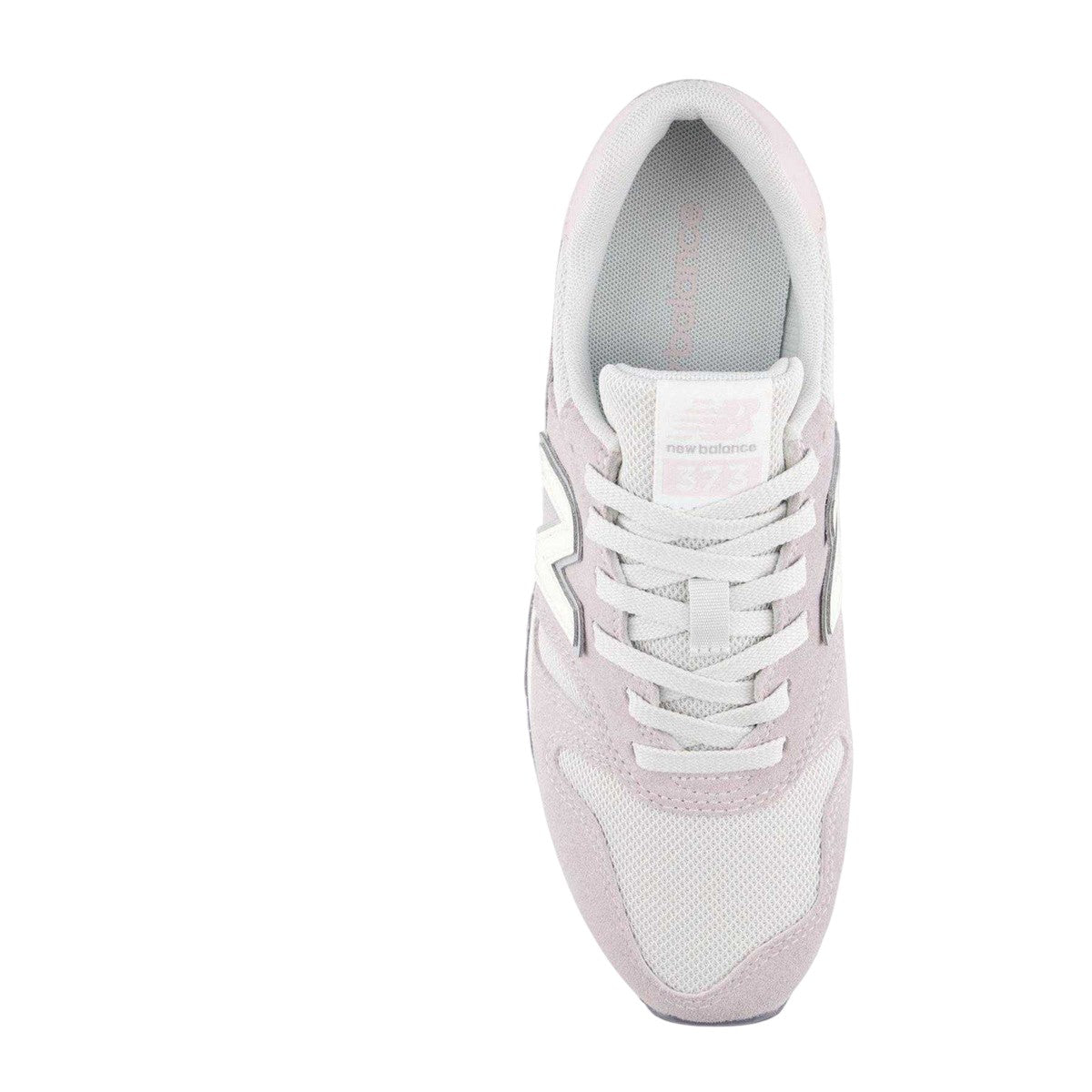 White-Pink - Side - New Balance Womens-Ladies 373 Suede Cushioned Trainers