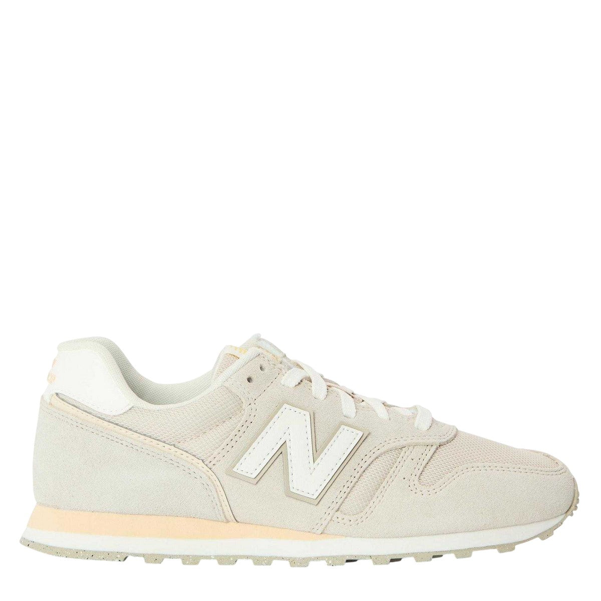 Off White - Front - New Balance Womens-Ladies 373 Suede Cushioned Trainers