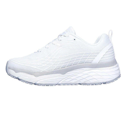 White - Lifestyle - Skechers Womens-Ladies Max Cushioning Elite Geometric Pattern Trainers