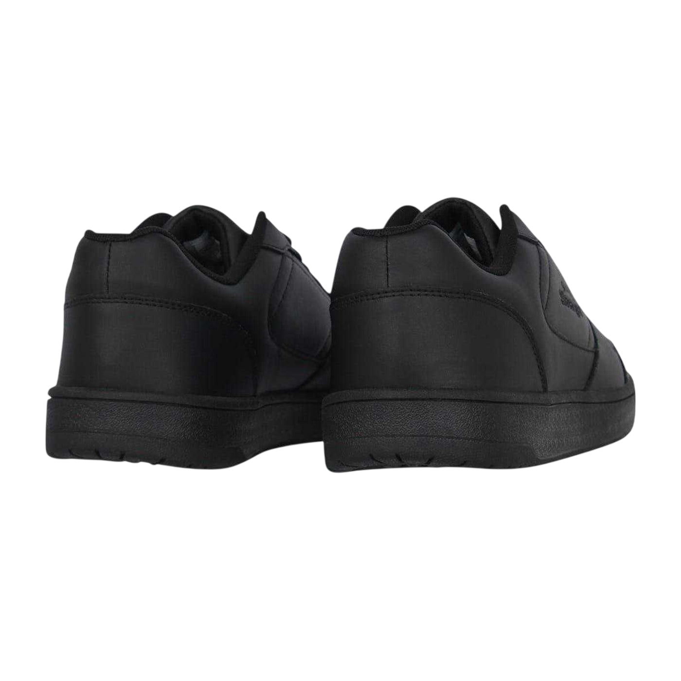 Black - Back - Slazenger Mens Tower Leather Low Trainers