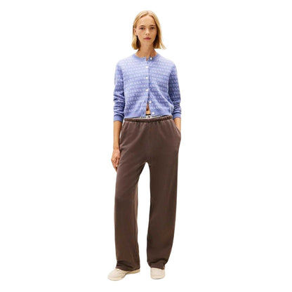 Black-Walnut - Pack Shot - Tommy Jeans Womens-Ladies Sweatpants