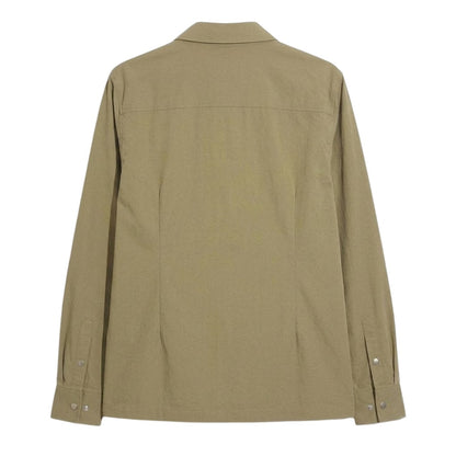 Khaki - Back - Farah Mens Overshirt