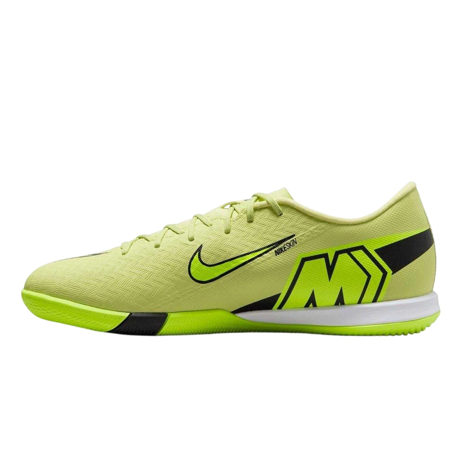 Volt-Crimson - Side - Nike Unisex Adult Mercurial Indoor Football Shoes