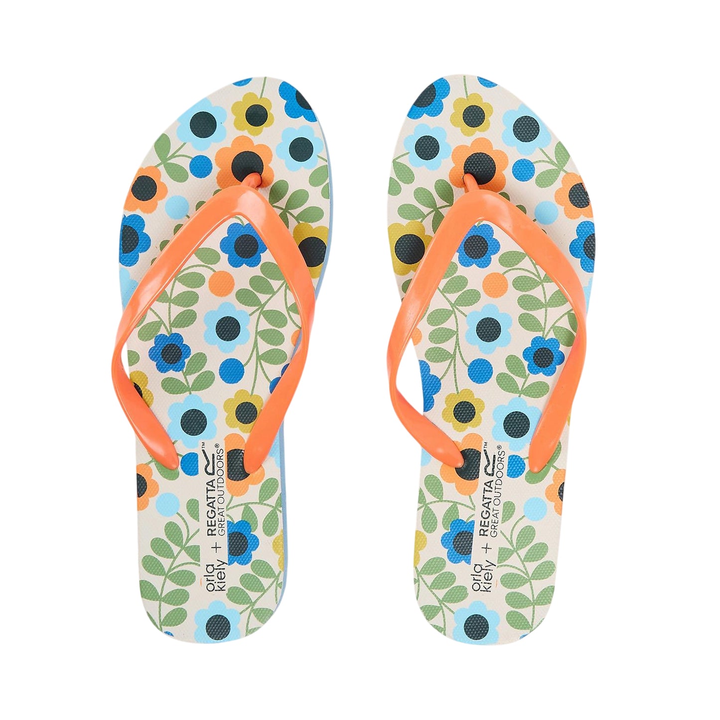 Multicoloured - Side - Regatta Womens-Ladies Orla Meadow Floral Flip Flops