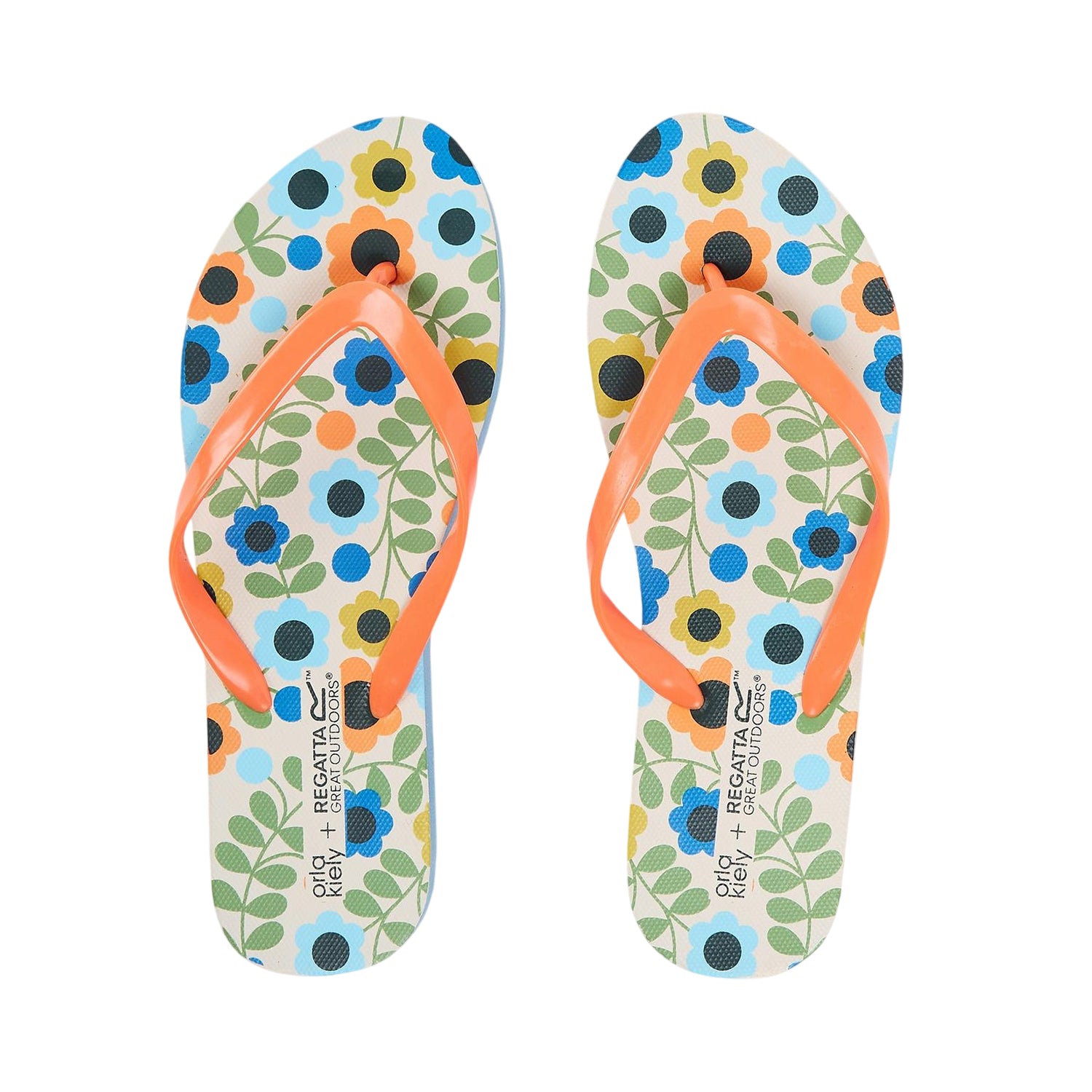 Multicoloured - Side - Regatta Womens-Ladies Orla Meadow Floral Flip Flops