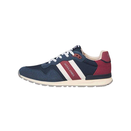 Majolica Blue - Front - Jack And Jones Mens Mesh Flat Trainers