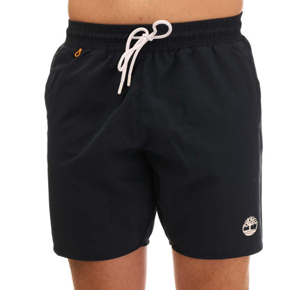 Dark Sapphire - Front - Timberland Mens Sunapee Lake Solid Swim Shorts