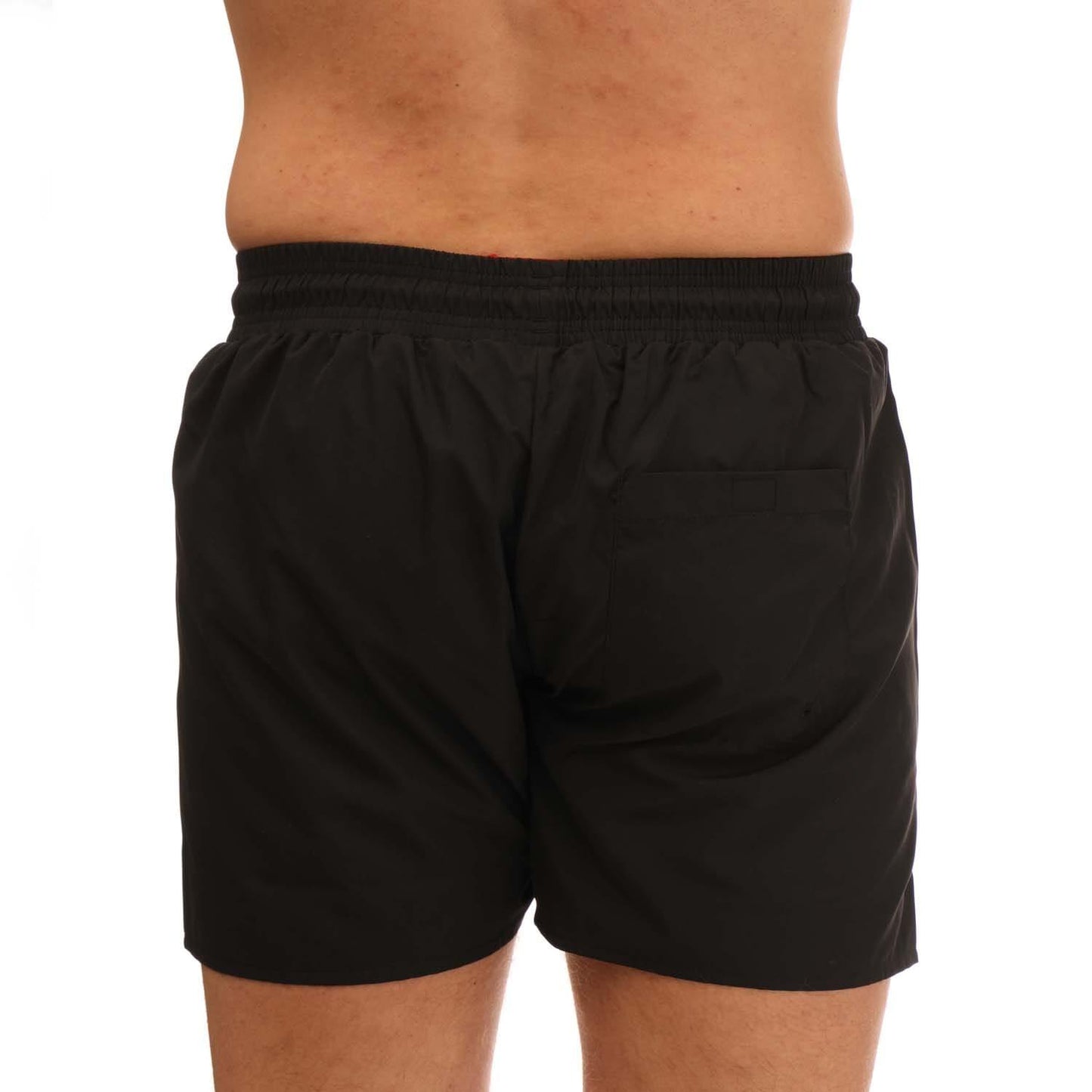 Black - Back - Timberland Mens Sunapee Lake Solid Swim Shorts