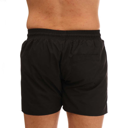 Black - Back - Timberland Mens Sunapee Lake Solid Swim Shorts