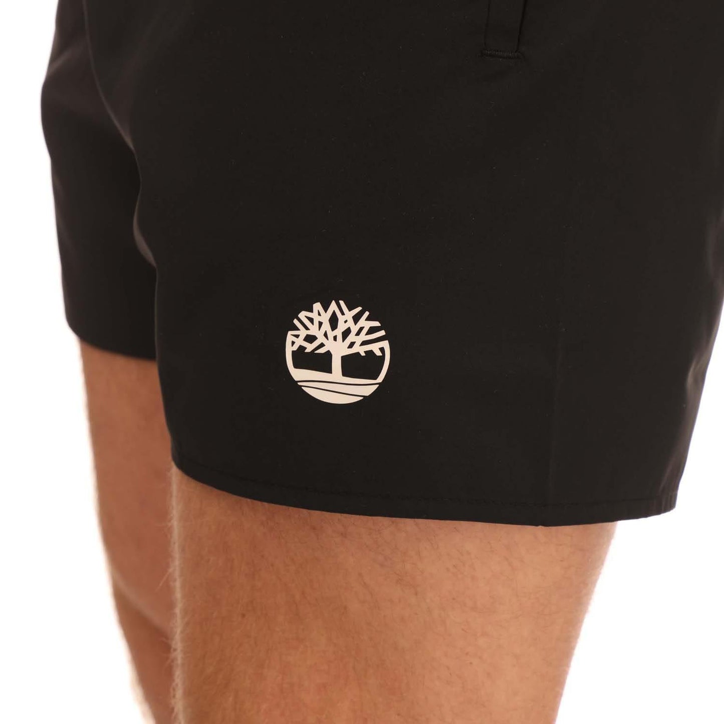 Black - Lifestyle - Timberland Mens Sunapee Lake Solid Swim Shorts