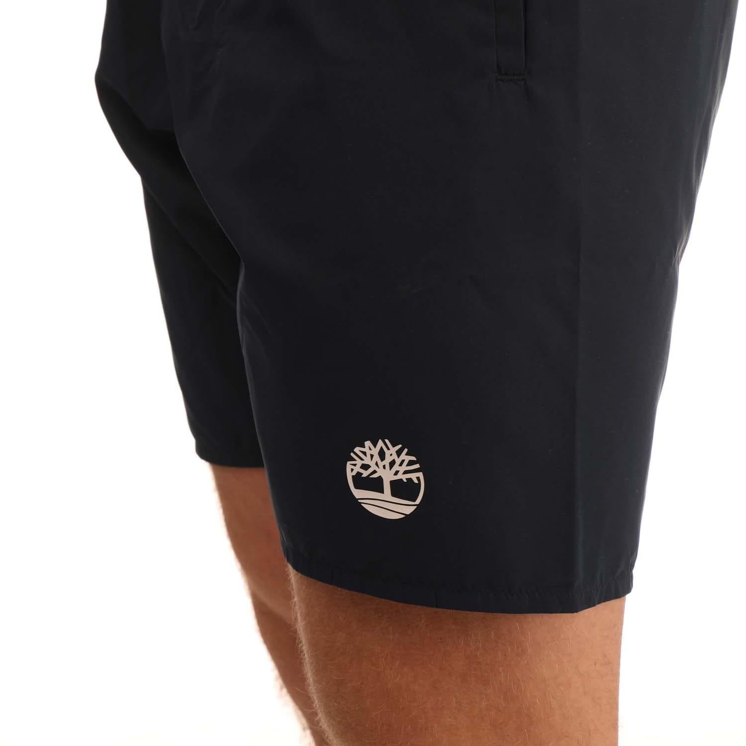 Dark Sapphire - Lifestyle - Timberland Mens Sunapee Lake Solid Swim Shorts