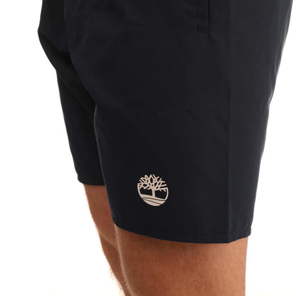 Dark Sapphire - Lifestyle - Timberland Mens Sunapee Lake Solid Swim Shorts