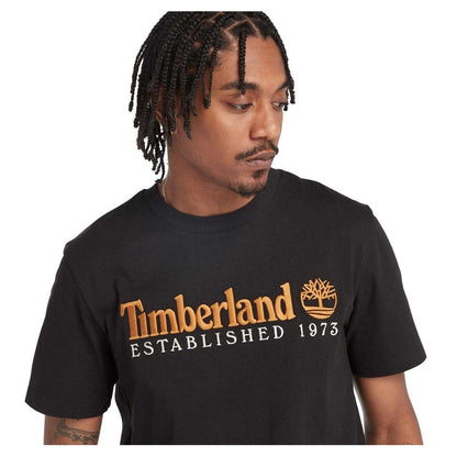 Black-White - Back - Timberland Mens Heritage Cotton T-Shirt