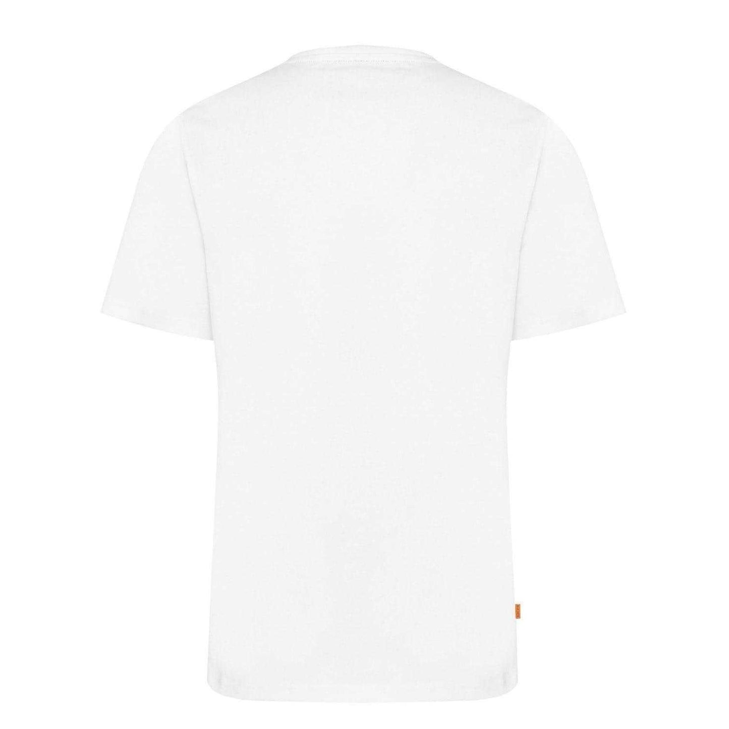 White - Back - Timberland Mens Heritage Cotton T-Shirt