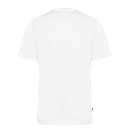 White - Back - Timberland Mens Heritage Cotton T-Shirt