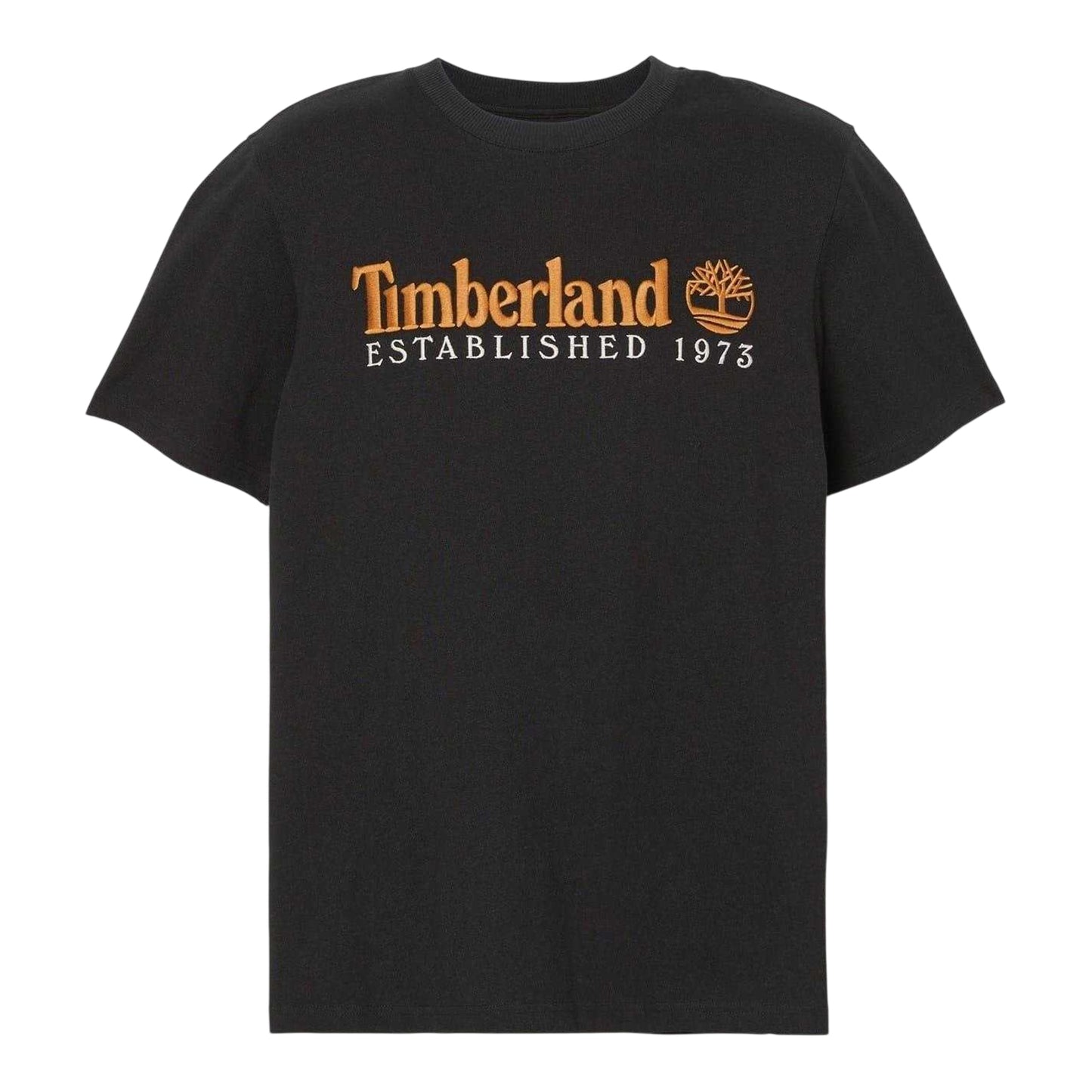 Black-White - Front - Timberland Mens Heritage Cotton T-Shirt