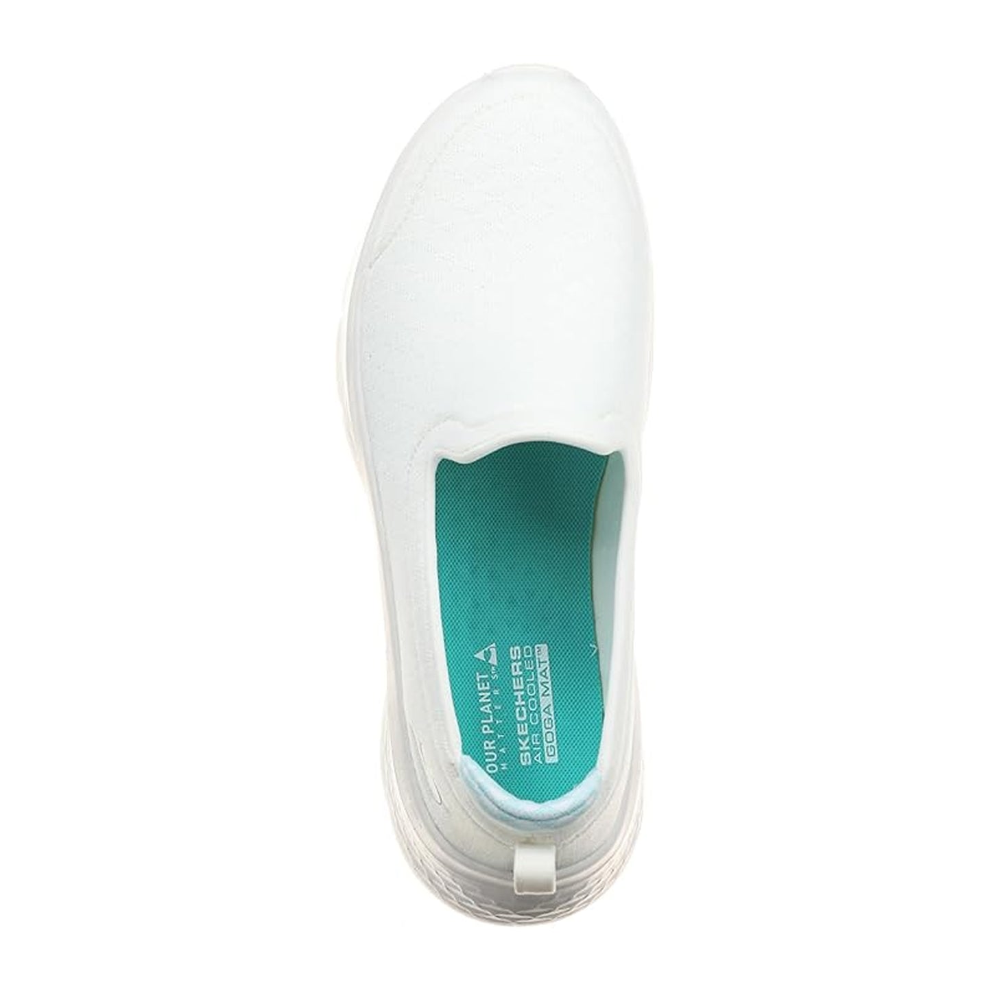 White - Side - Skechers Womens-Ladies Go Walk Trainers