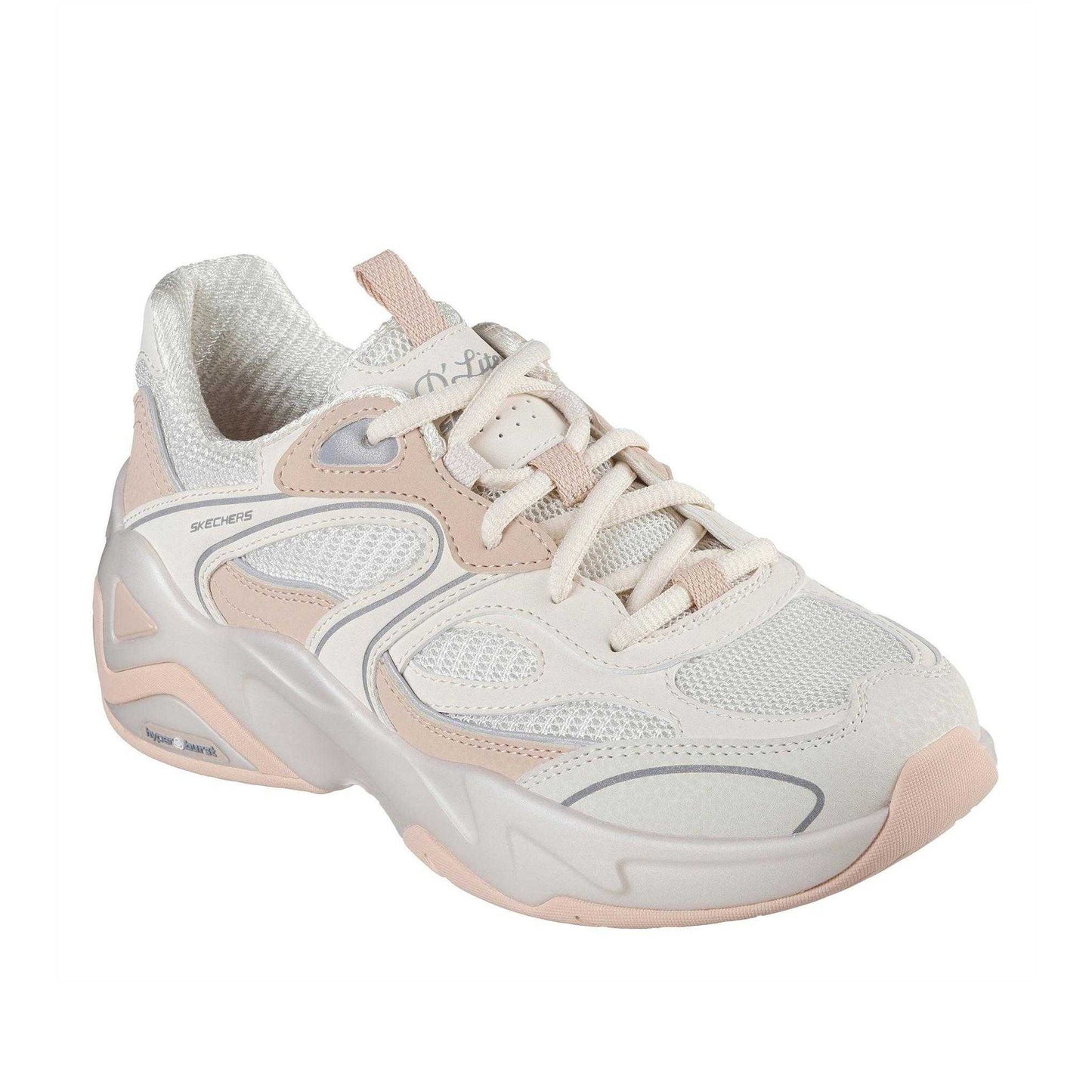 Off White - Front - Skechers Womens-Ladies D´Lux Slip-on Trainers