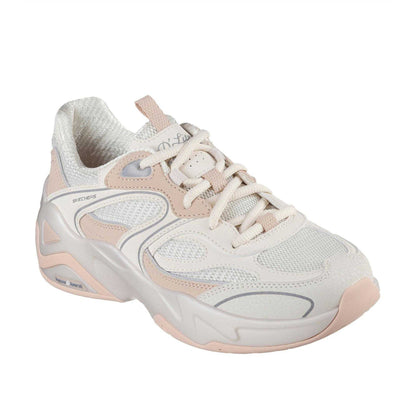 Off White - Front - Skechers Womens-Ladies D´Lux Slip-on Trainers