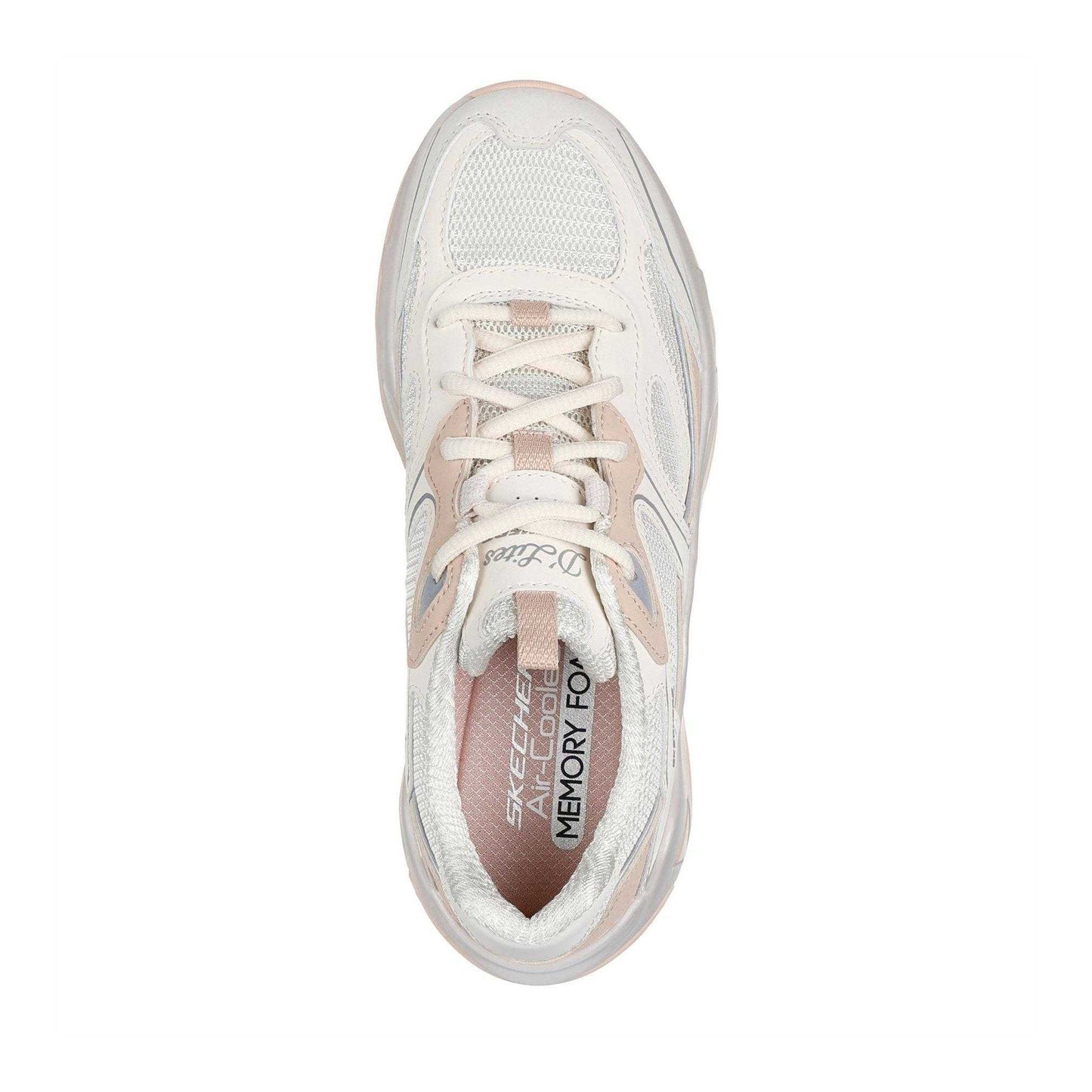 Off White - Side - Skechers Womens-Ladies D´Lux Slip-on Trainers