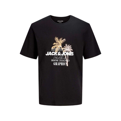 Black-White - Side - Jack And Jones Childrens-Kids T-Shirt (Pack of 2)