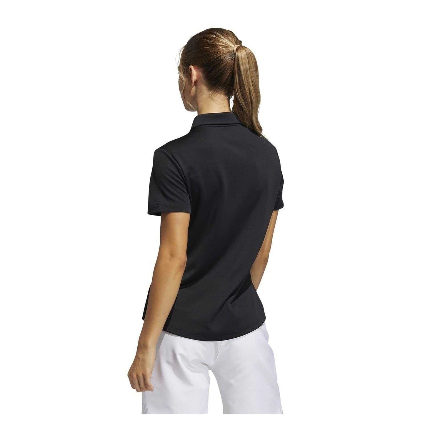 Black - Back - Adidas Womens-Ladies Performance Golf Polo Shirt