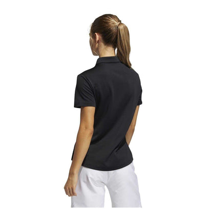 Black - Back - Adidas Womens-Ladies Performance Golf Polo Shirt
