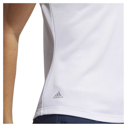 White - Side - Adidas Womens-Ladies Performance Golf Polo Shirt