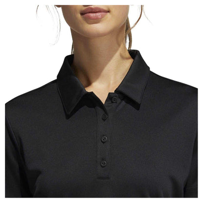 Black - Side - Adidas Womens-Ladies Performance Golf Polo Shirt