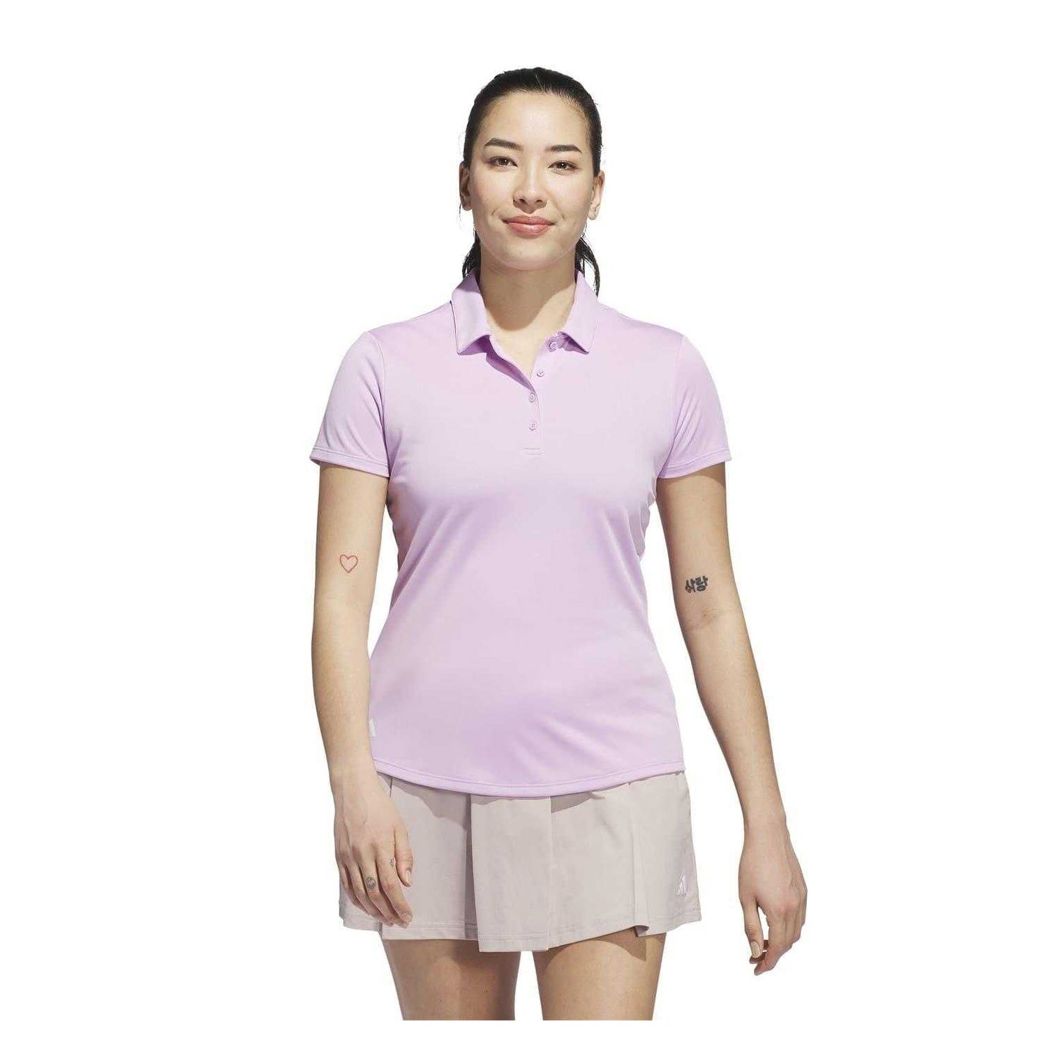 Lavender Purple - Side - Adidas Womens-Ladies Performance Golf Polo Shirt