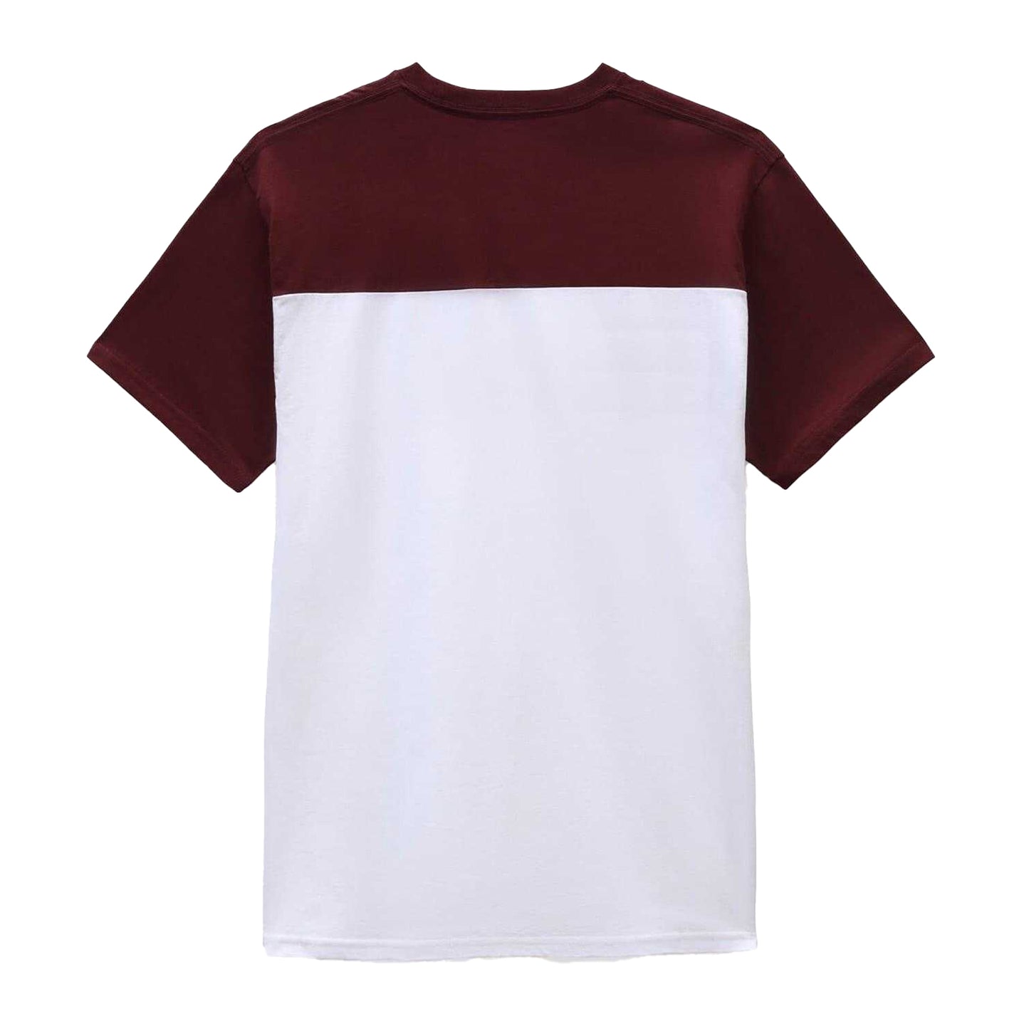 White - Back - Vans Mens Script Crew Neck Regular T-Shirt