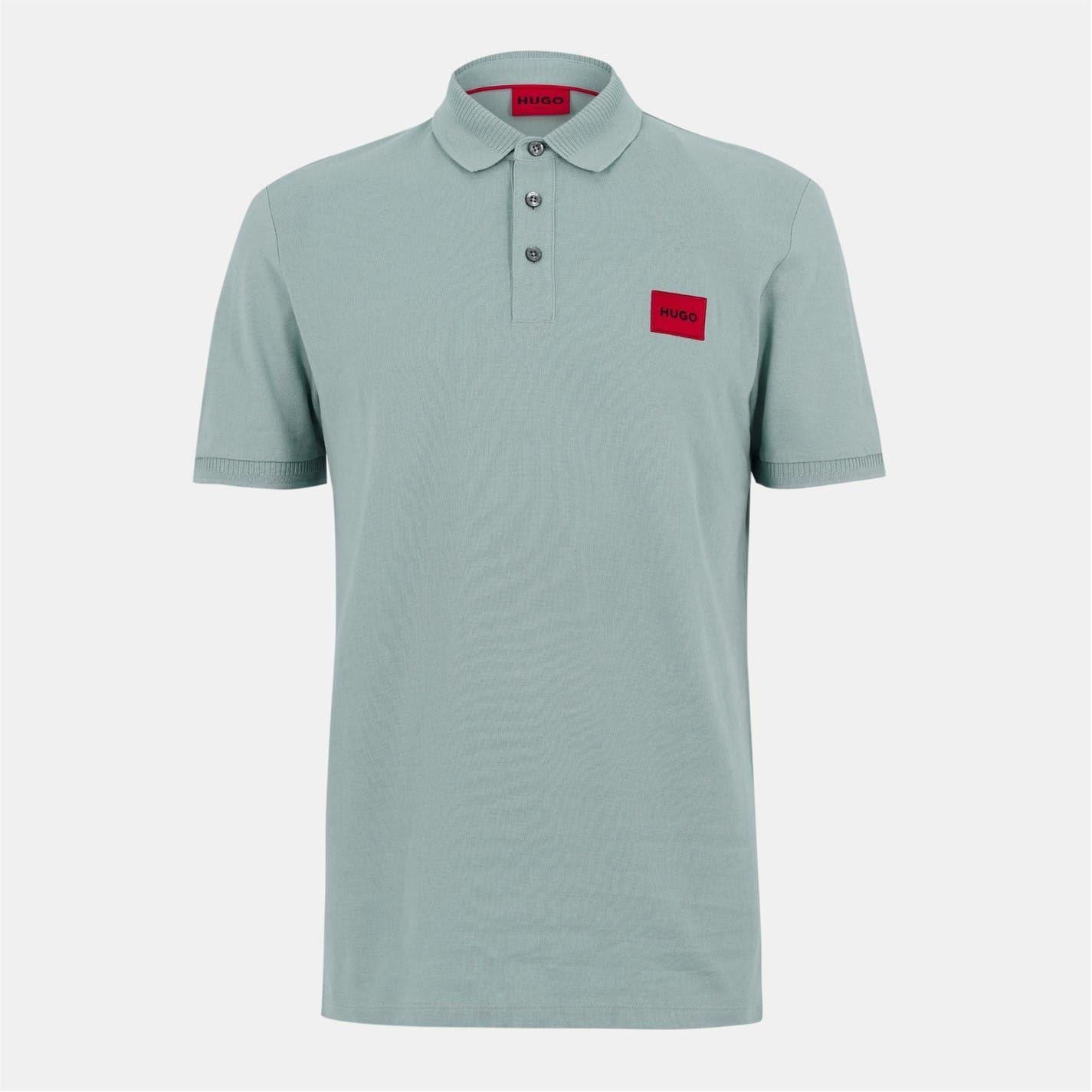 Light Green - Front - Hugo Mens Deruso Polo Shirt