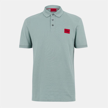 Light Green - Front - Hugo Mens Deruso Polo Shirt