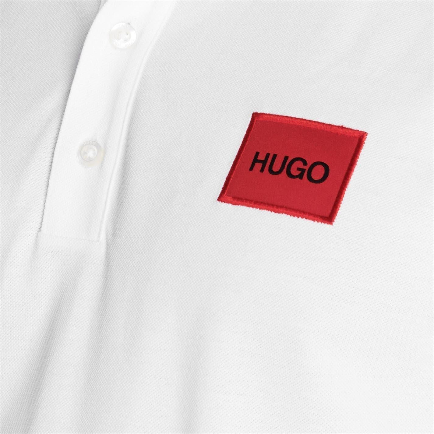 White - Lifestyle - Hugo Mens Deruso Polo Shirt
