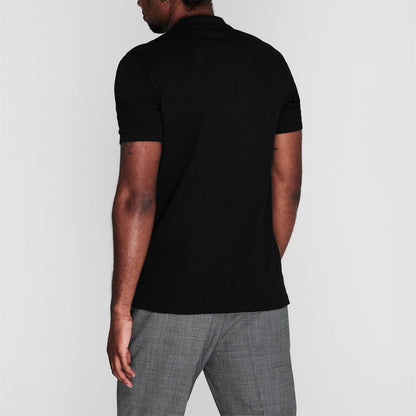 Black - Side - Hugo Mens Deruso Polo Shirt