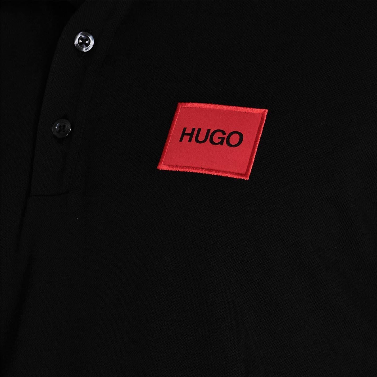 Black - Lifestyle - Hugo Mens Deruso Polo Shirt