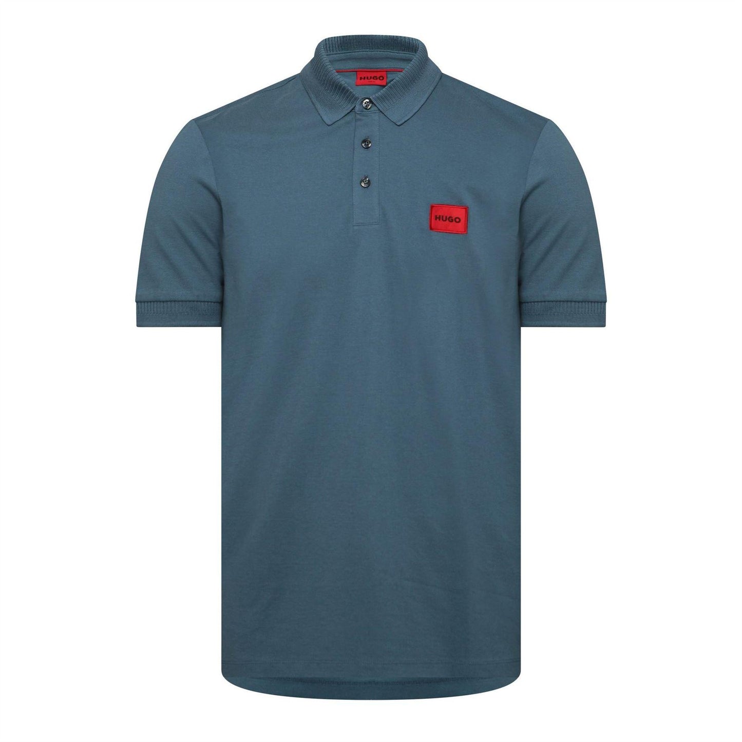 Open Blue - Front - Hugo Mens Deruso Polo Shirt