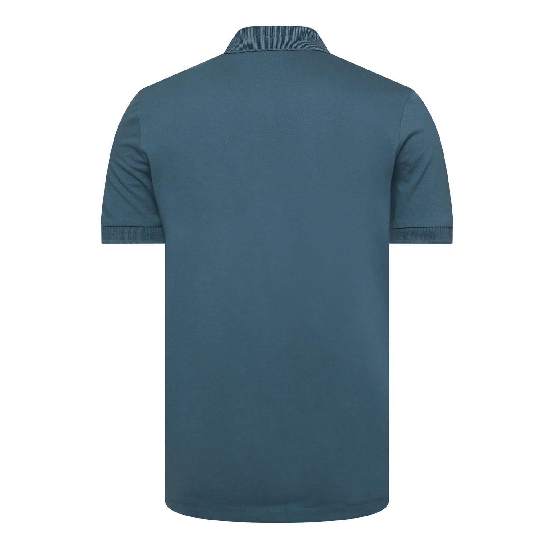 Open Blue - Back - Hugo Mens Deruso Polo Shirt