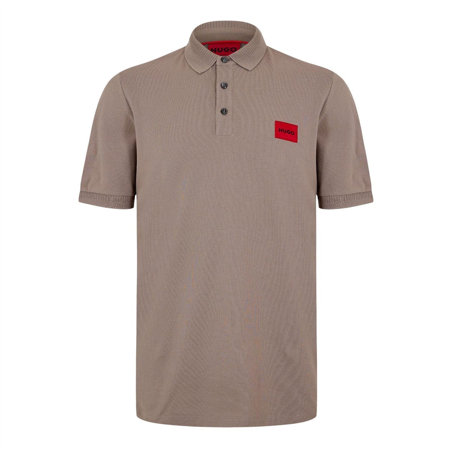 Brown - Front - Hugo Mens Deruso Polo Shirt