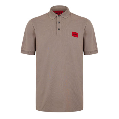 Brown - Front - Hugo Mens Deruso Polo Shirt