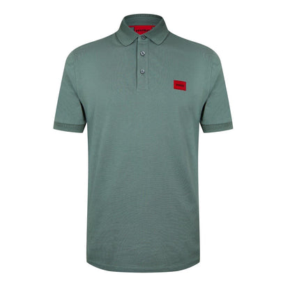 Green - Front - Hugo Mens Deruso Polo Shirt