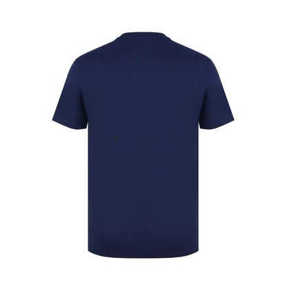 Navy - Back - Lee Cooper Mens Cotton Crew Neck T-Shirt