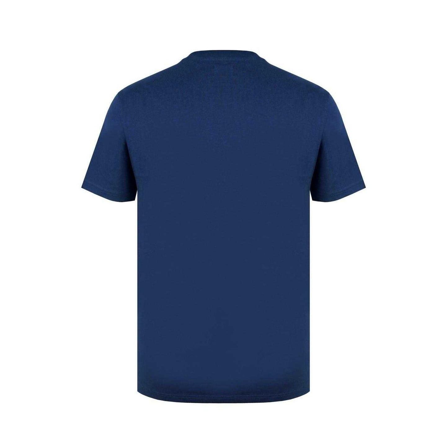 Vintage Blue - Back - Lee Cooper Mens Cotton Crew Neck T-Shirt