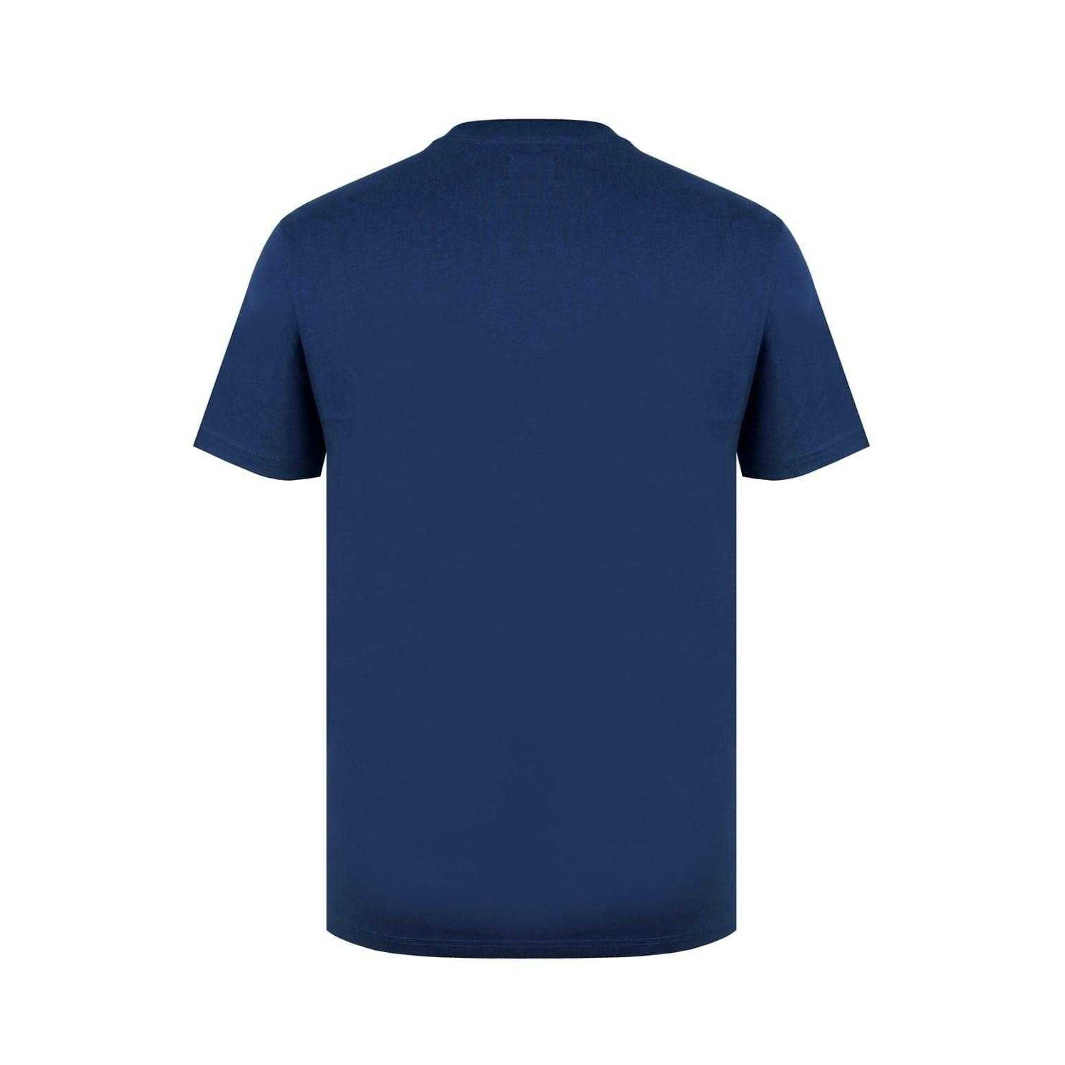 Vintage Blue - Back - Lee Cooper Mens Cotton Crew Neck T-Shirt