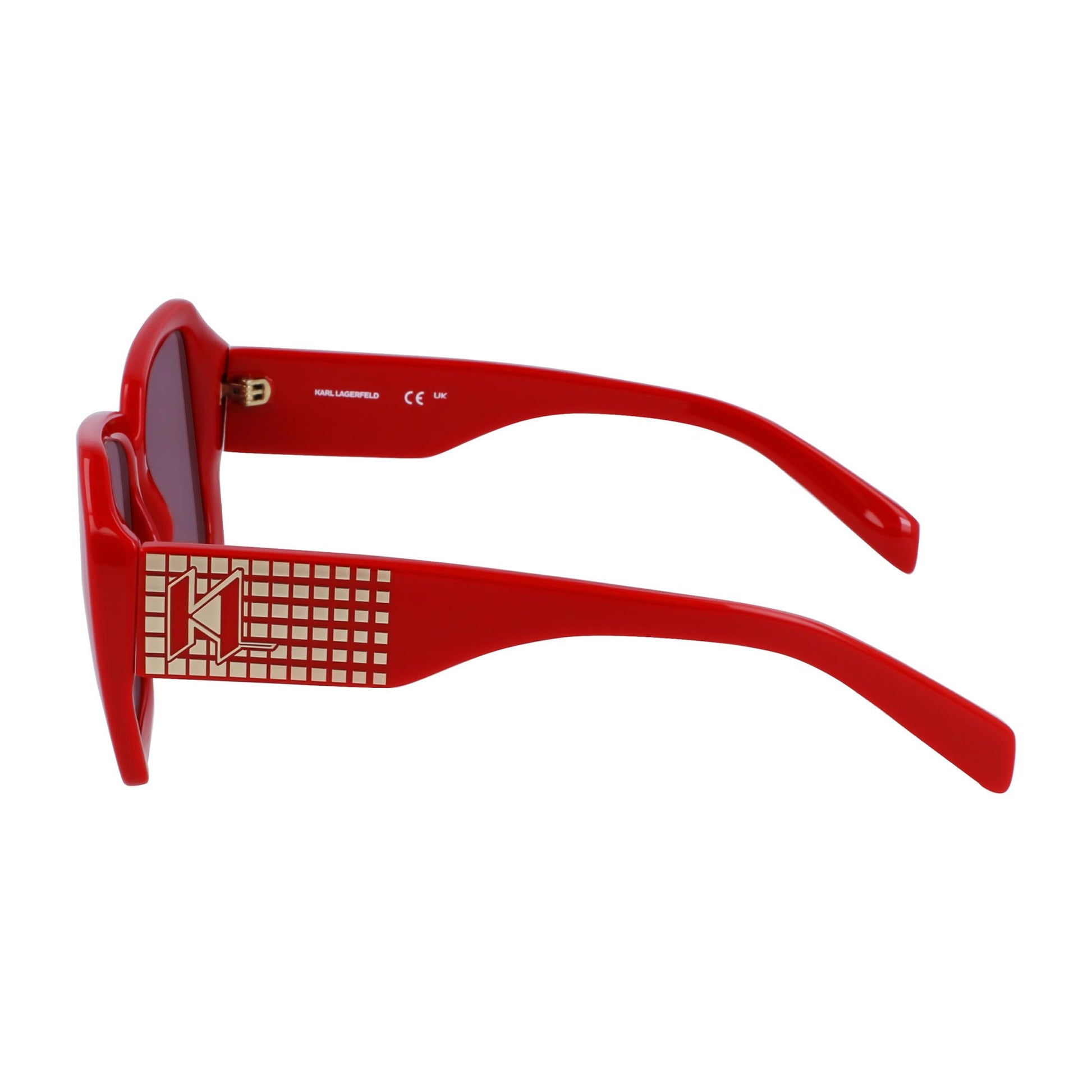 Red - Pack Shot - Karl Lagerfeld Unisex Adult Logo Sunglasses