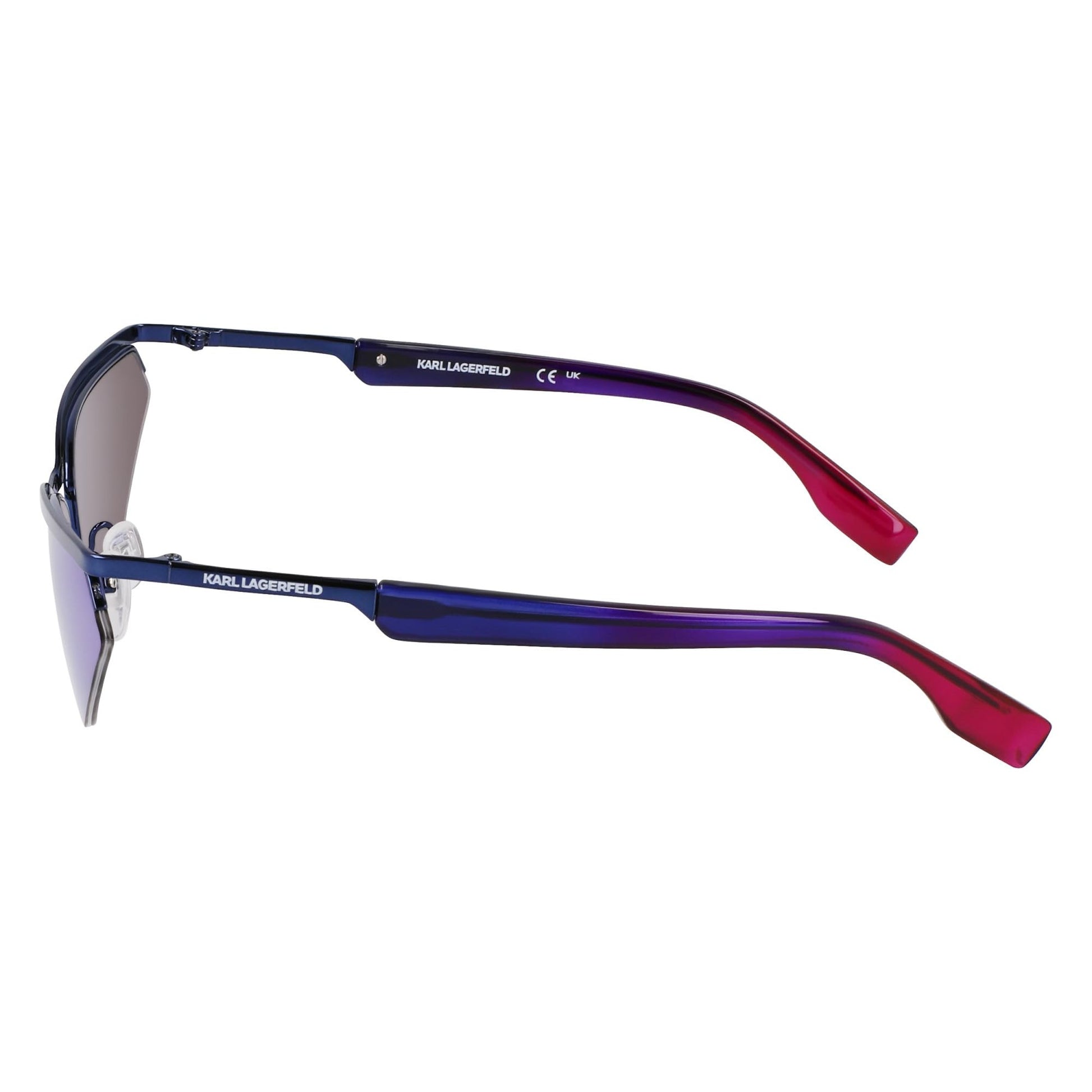 Dark Blue - Pack Shot - Karl Lagerfeld Unisex Adult Mirrored Sunglasses