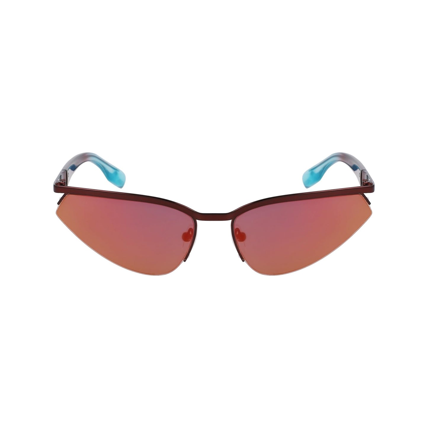 Burgundy - Front - Karl Lagerfeld Unisex Adult Mirrored Sunglasses
