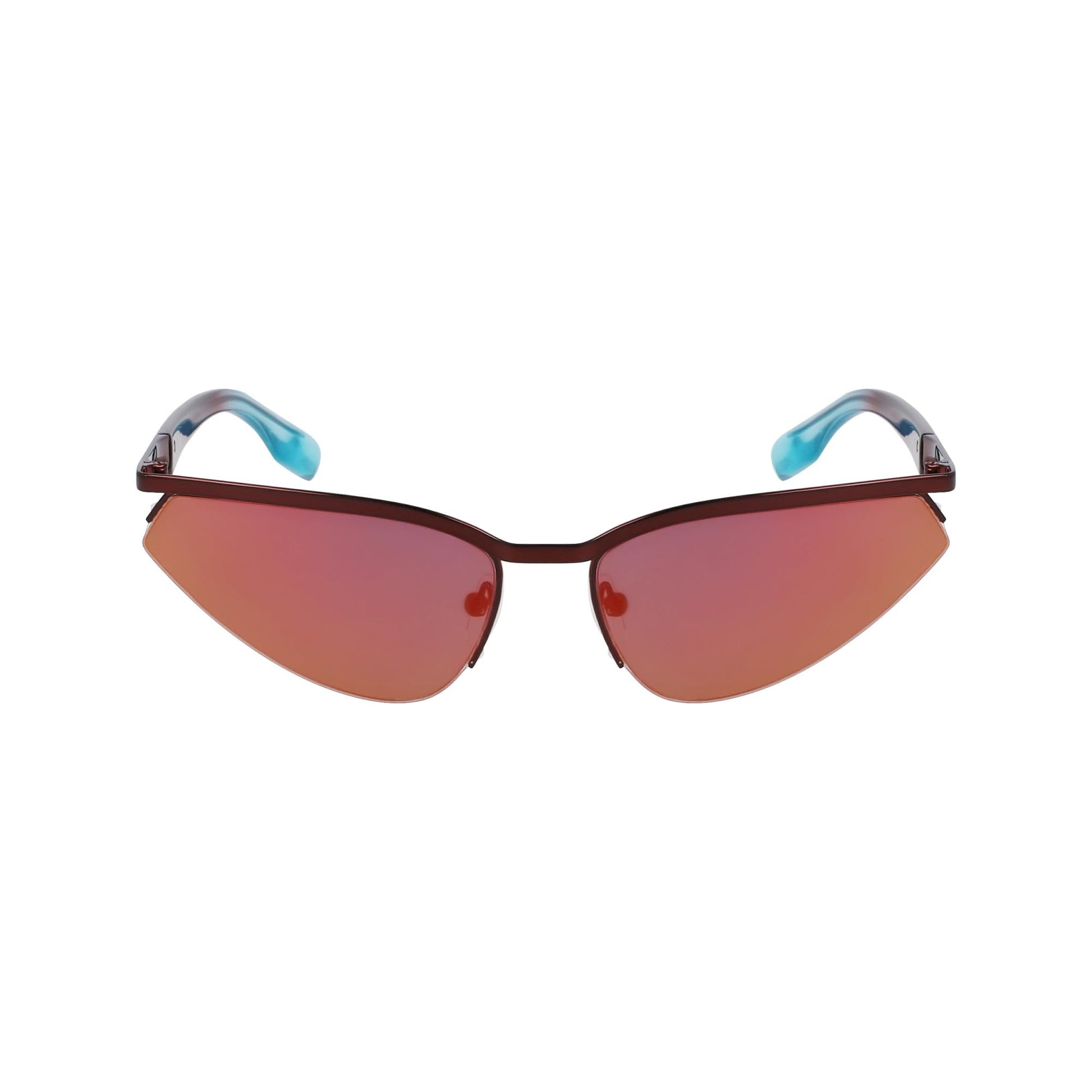 Burgundy - Front - Karl Lagerfeld Unisex Adult Mirrored Sunglasses