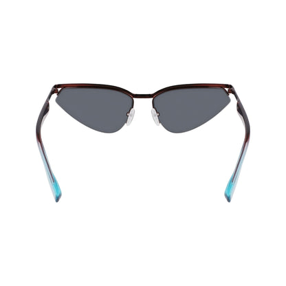 Burgundy - Back - Karl Lagerfeld Unisex Adult Mirrored Sunglasses