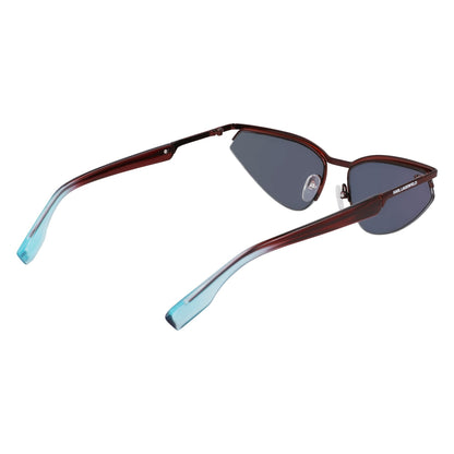 Burgundy - Lifestyle - Karl Lagerfeld Unisex Adult Mirrored Sunglasses